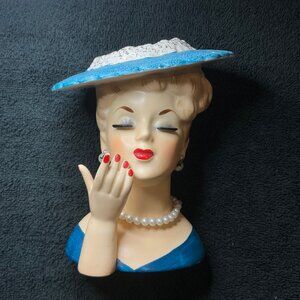 Vintage Napcoware Lady Head Vase/Planter C3307